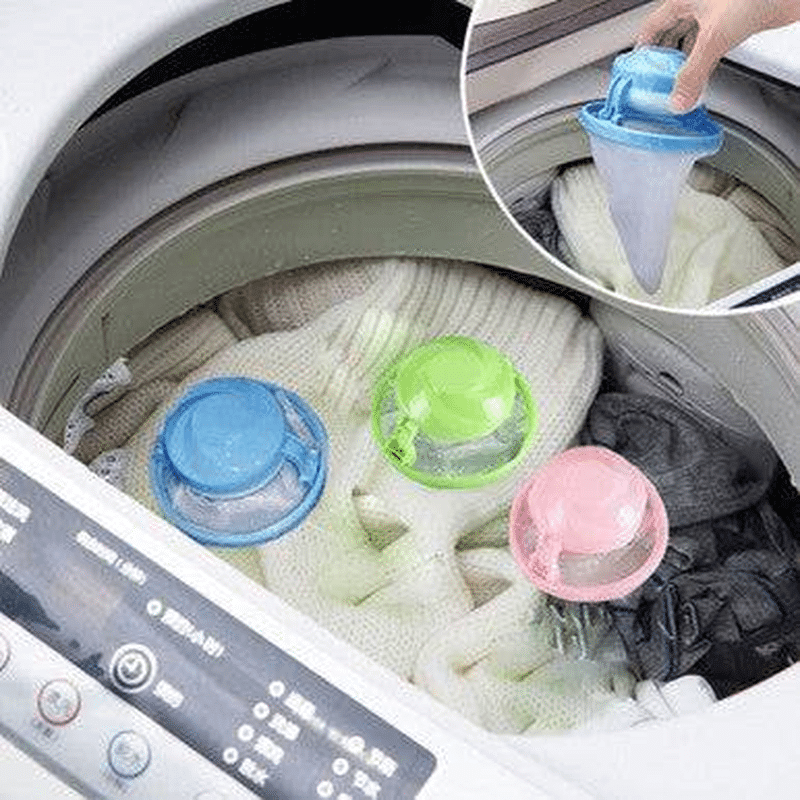 Set of 2 Reusable Washing Machine Hair Filters