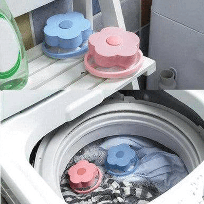 Set of 2 Reusable Washing Machine Hair Filters