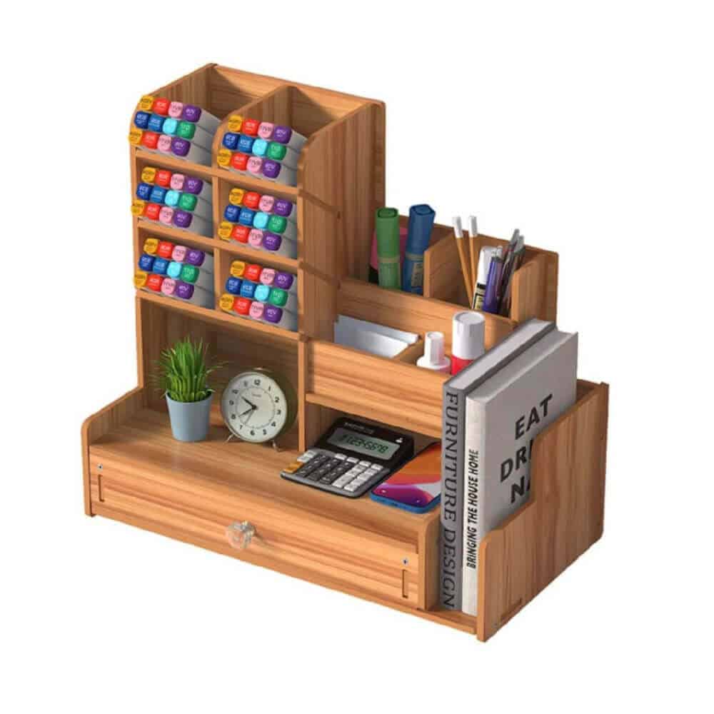 Desktop Organizer with Book Holder