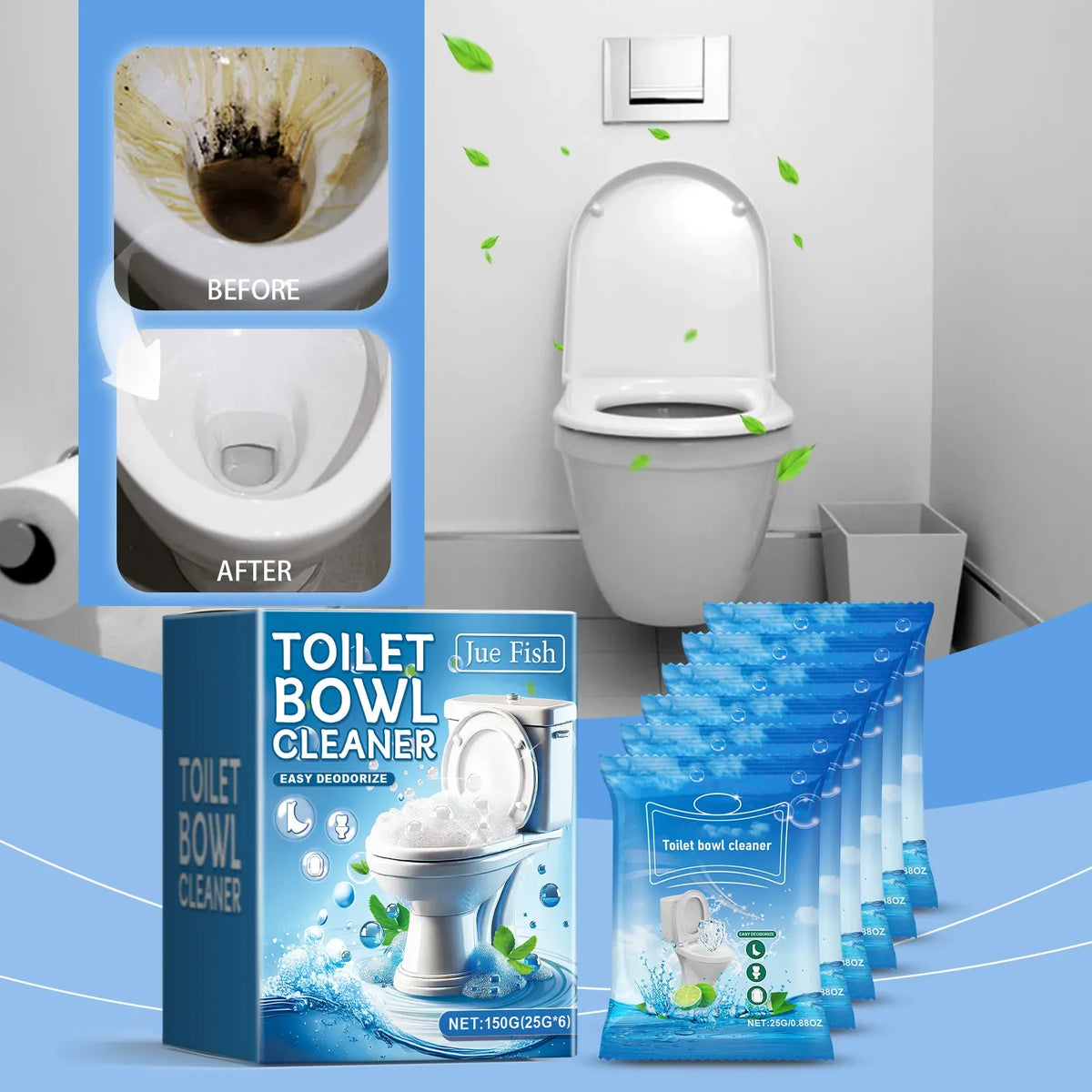 Deep Action Foaming Toilet Cleaner Powder