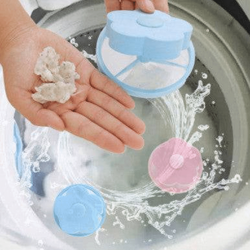 Set of 2 Reusable Washing Machine Hair Filters