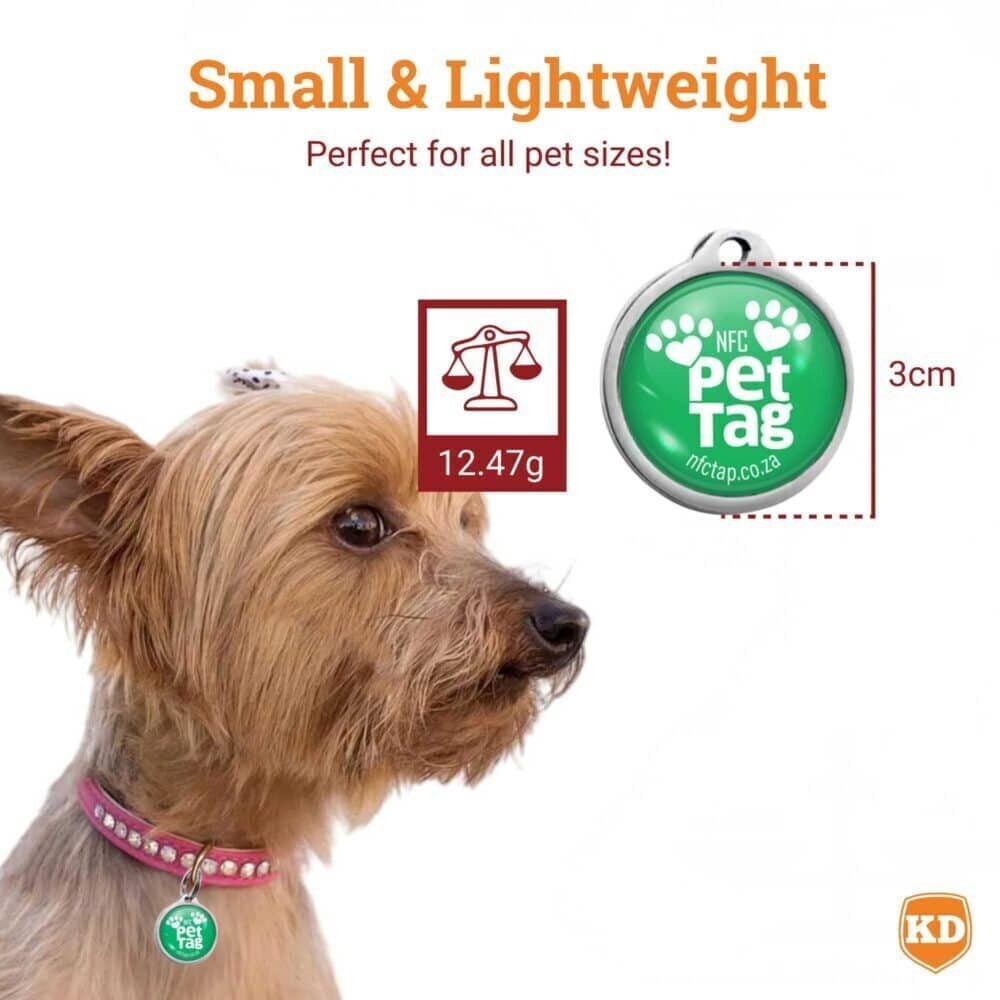 NFC Lost Pet Tag- Tap to WhatsApp